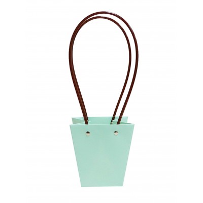 Плайм-пакет для цветов трапеция, 13,5*15,5 см, цвет бирюзовый